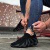 Erkek Spor - Erbilden - WG300 Siyah Triko Sargı Taban Casual Erkek Ayakkabı