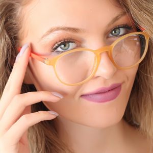 Gözlük - Erbilden - Erb Sarı Renk Oval Turuncu Renk Bayan Gözlük